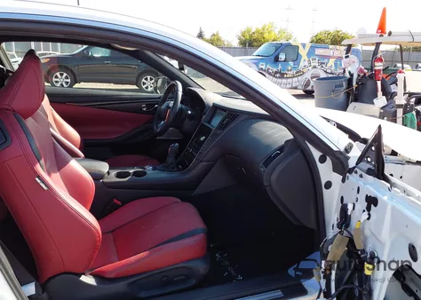 2021 Infiniti Q60 Red Sport 400 Awd из США, поврежденный, VIN JN1FV7LLXMM560197